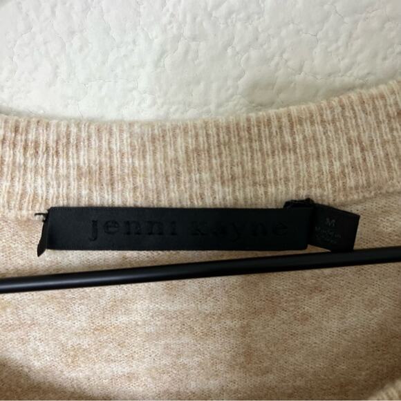 Jenni Kayne Oversized Crewneck Sweater Cream Womens Size M - Picture 5 of 6